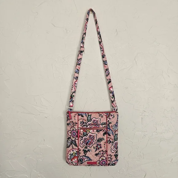 Vera Bradley Pink Paisley Floral Hipster Bag - Picture 2 of 9